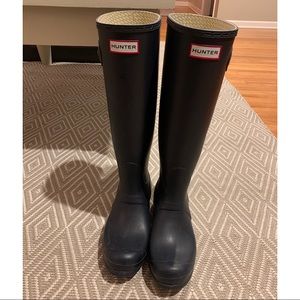 Hunter Original Tall Rain Boots - Navy